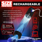XR Brands Size Matters Sucking USB Rechargeable Penis Pump Clear XR Brands