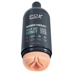 Pipedream PDX Plus Shower Therapy Milk Me Honey Discreet Vagina Stroker With Suction Base Flesh Pipedream