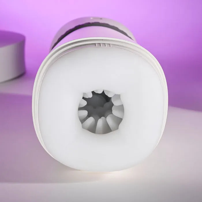 Playboy Pleasure TWIST & STROKE USB Rechargeable Heating Stroker With UV Cleaning White Playboy Pleasure