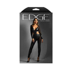 Fantasy Lingerie EDGE Wetlook & Mesh Catsuit Black Fantasy Lingerie