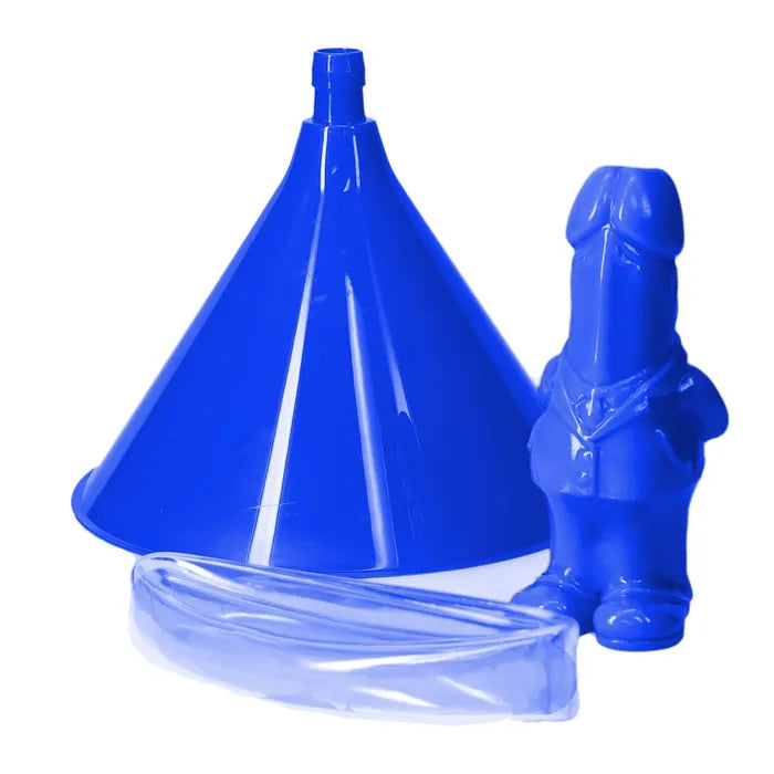 Shots Toys S LINE The Dickheads Beer Bong Novelty Beer Bong Blue