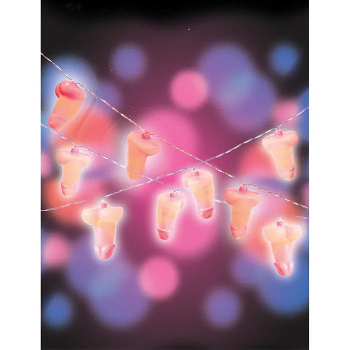 Little Genie Glitterati Penis Party String Lights Light Up Party Decoration 4.2 Metre Length Little Genie