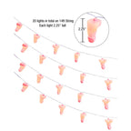 Little Genie Glitterati Penis Party String Lights Light Up Party Decoration 4.2 Metre Length Little Genie