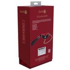 OUCH! Milan Collection Collar with Leash Restraint Black / Red Shots Toys