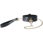 OUCH! Florence Collection Collar with Leash Restraint Black Shots Toys