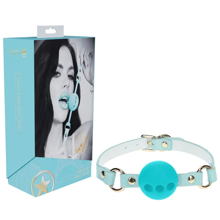 Shots Toys OUCH! Milan Collection Silicone Ball Gag Breathable Mouth Restraint Secondary image