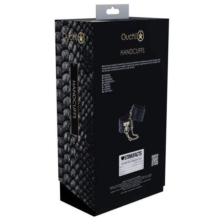 OUCH! Florence Collection Handcuffs Restraints Black Shots Toys