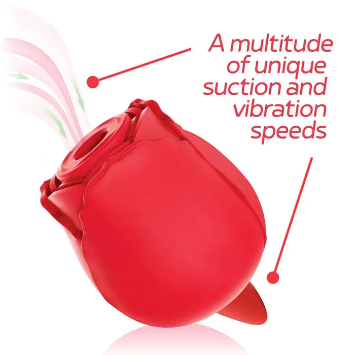 Wild Rose Sucking & Licking USB Rechargeable Air Pulse & Flicking Stimulator Secondary image