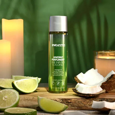 Evolved ANOINT PERFUMERY Lime Infused Coconut Massage Oil 120ml Bottle Evolved