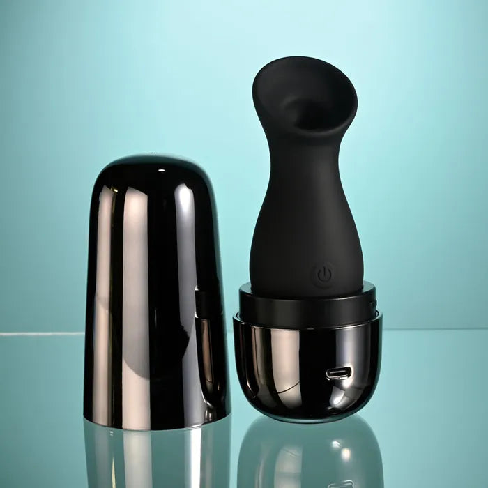 Playboy Pleasure THE JET SET SUCKER Sucking Stimulator With Rechargeable Charging Case 10.3cm Playboy Pleasure Main image