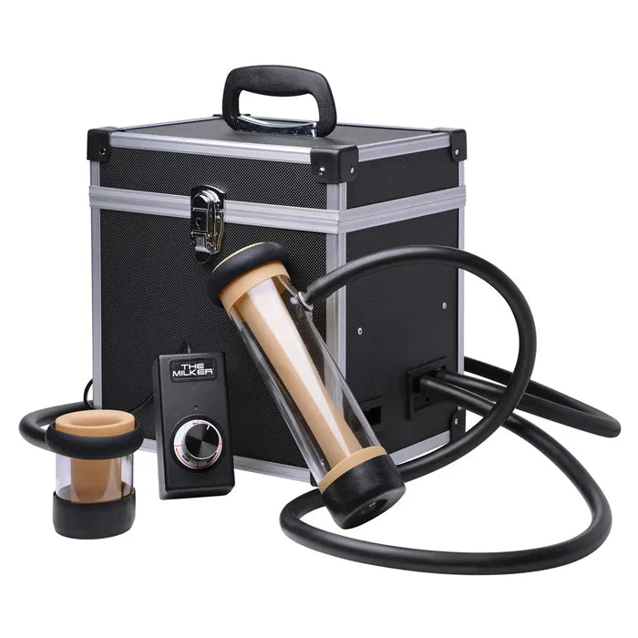 XR Brands LoveBotz The Milker Dual Cylinder Deluxe Stroking Machine Mains Powered Milking Masturbator XR Brands