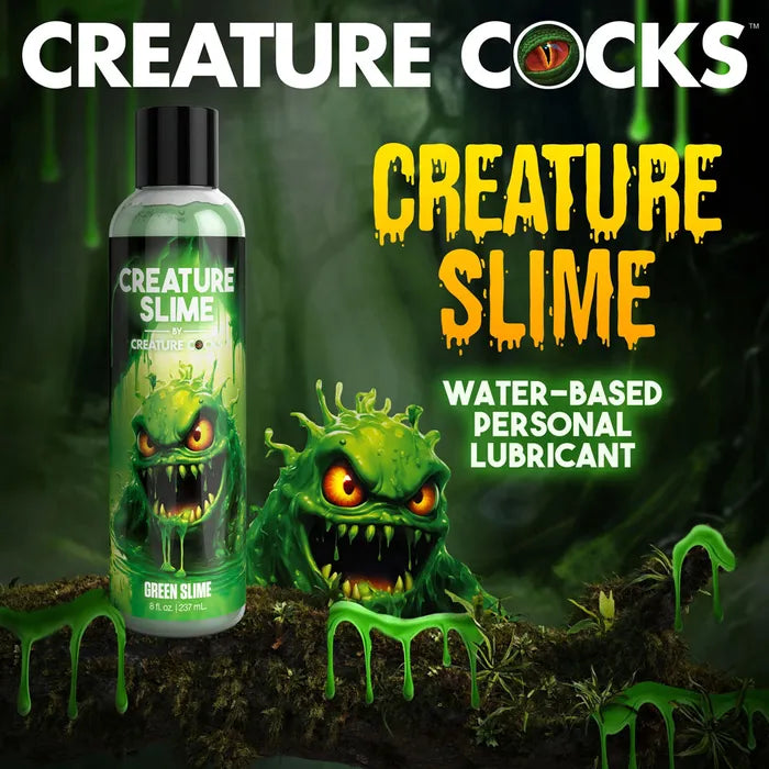 XR Brands Creature Slime by Creature Cocks Water Based Lubricant Green Slime Bottle XR Brands