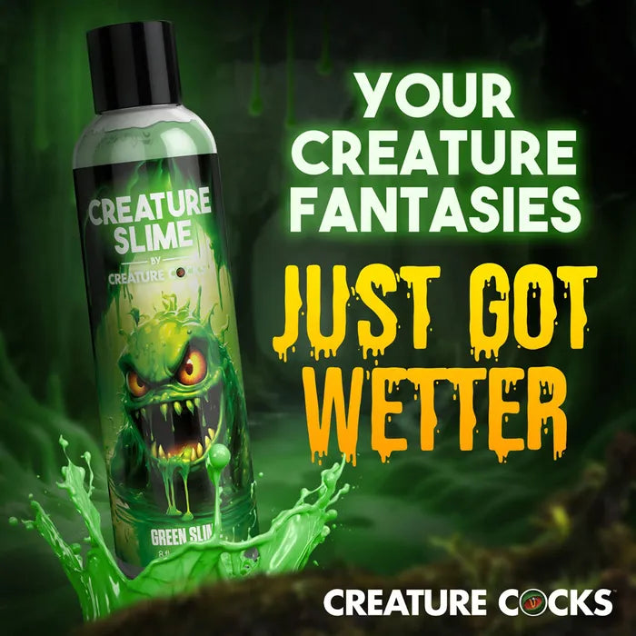 XR Brands Creature Slime by Creature Cocks Water Based Lubricant Green Slime Bottle XR Brands