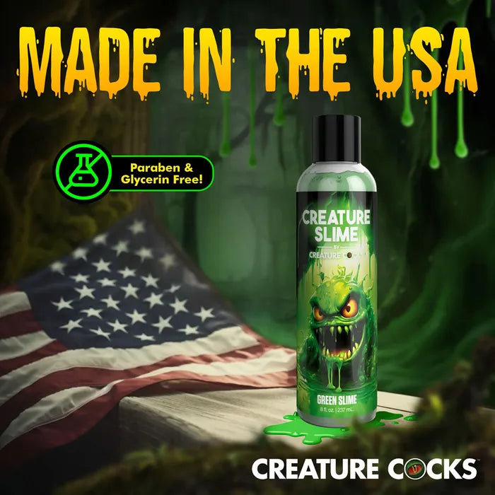 XR Brands Creature Slime by Creature Cocks Water Based Lubricant Green Slime Bottle XR Brands