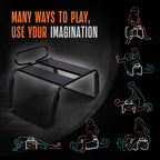 Temptasia Surrender Sex Chair Sex Stool With Vibrating Dildo Black Blush Novelties