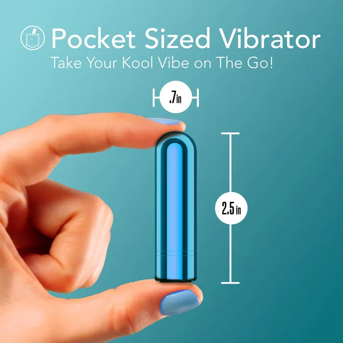 Blush Novelties Kool Vibes Rechargeable Mini USB Rechargeable Bullet Vibrator 6.4cm Blush Novelties