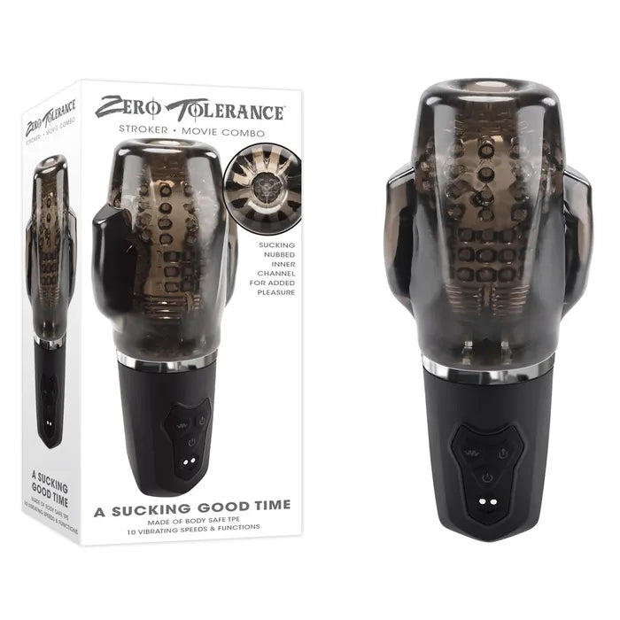 Zero Tolerance A SUCKING GOOD TIME USB Rechargeable Sucking & Vibrating Stroker Zero Tolerance