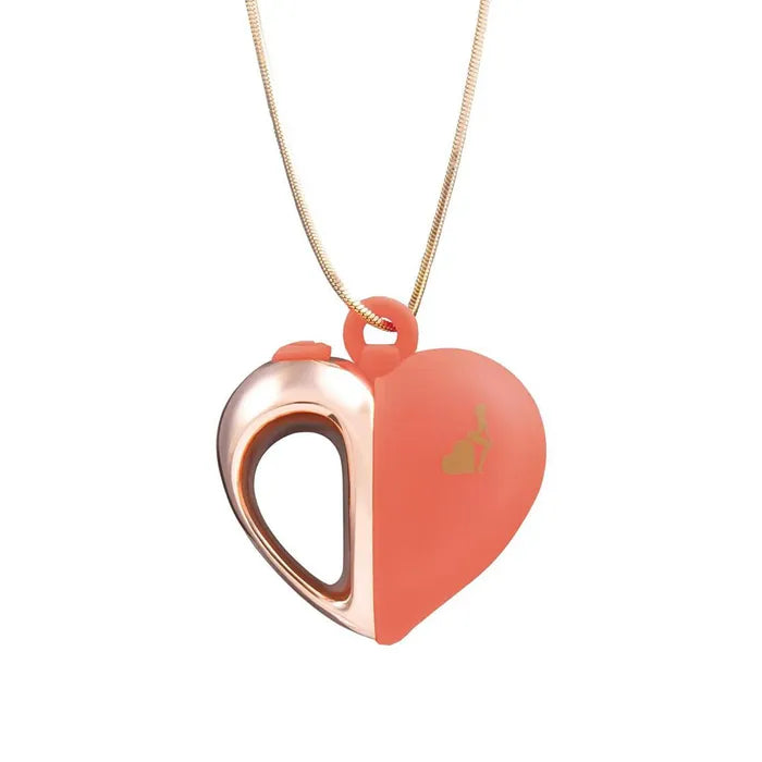 Secret Kisses LAPDANCE Heart Pendant Wearable Necklace Vibrator USB Rechargeable Necklace Vibrator