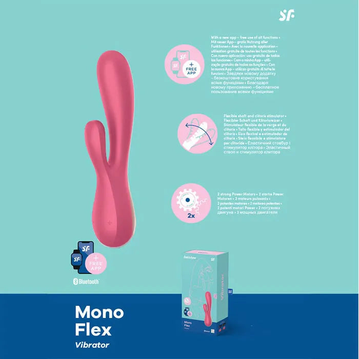 Satisfyer Mono Flex App Controlled USB Rechargeable Rabbit Vibrator Secondary image