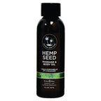 Earthly Body Hemp Seed Scented Massage & Body Oil 59ml Bottle Earthly Body
