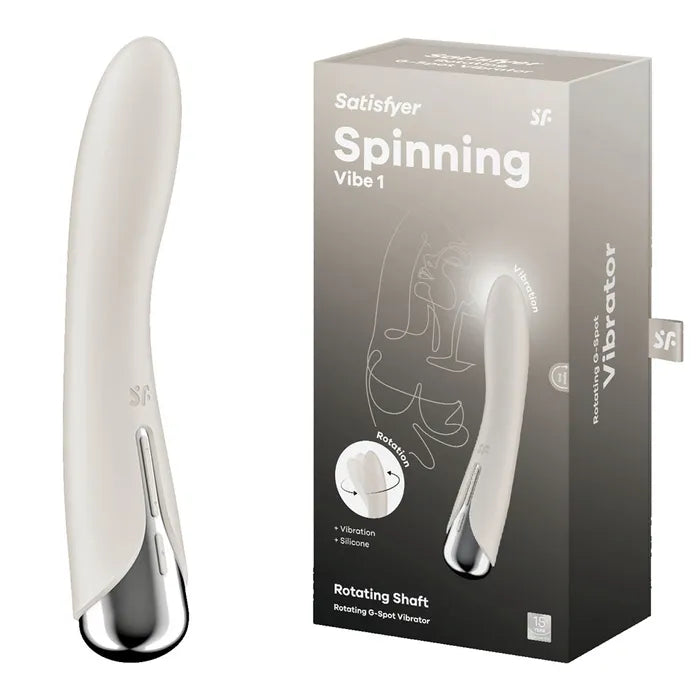 Satisfyer Spinning Vibe 1 USB Rechargeable Rotating Vibrator 17.8cm Satisfyer