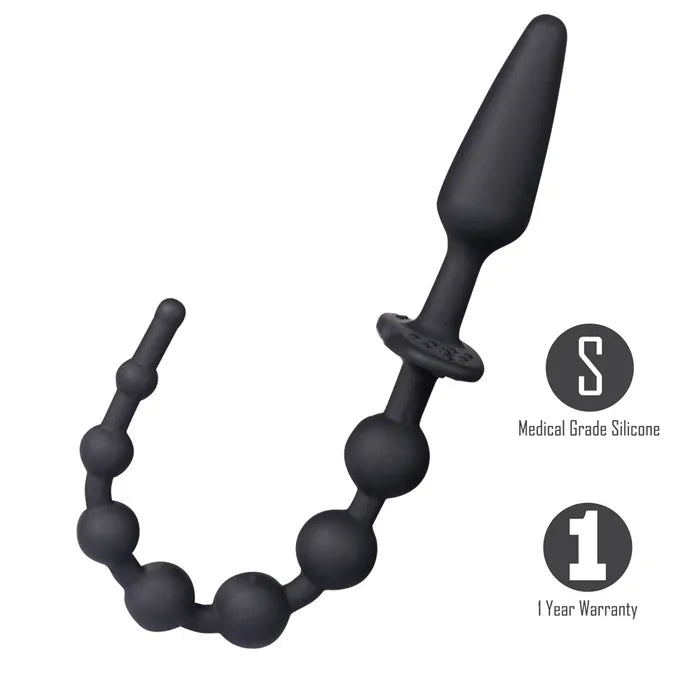 Maia SORRA Anal Plug With Beads Black Secondary image