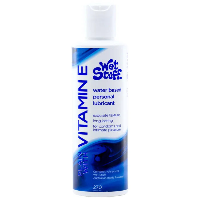 Wet Stuff Plain Water Based Lubricant With Vitamin E 100g Tube Wet Stuff
