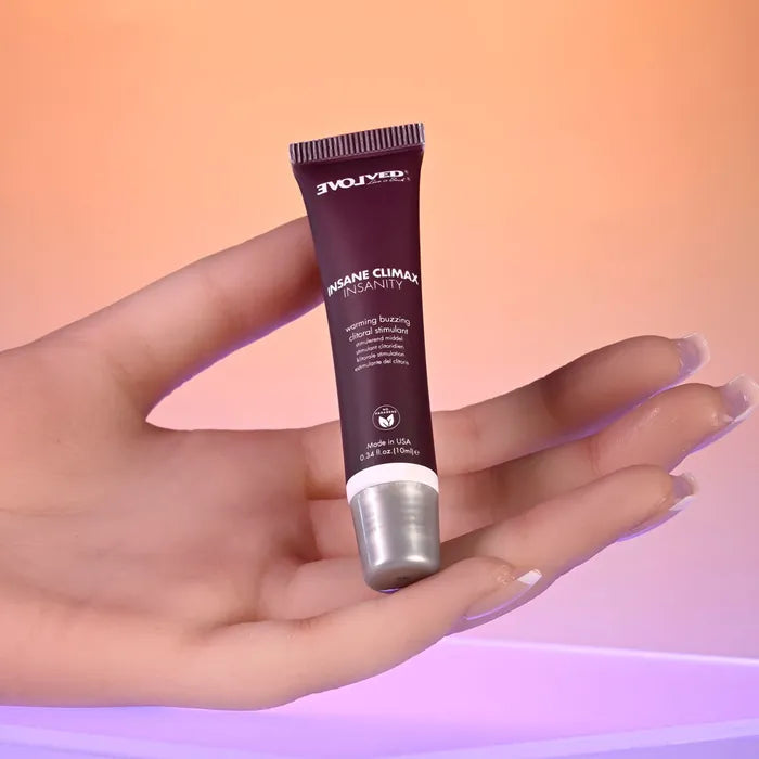 Evolved INSANE CLIMAX INSANITY Warming Buzzing Clitoral Stimulation Gel 10ml Evolved