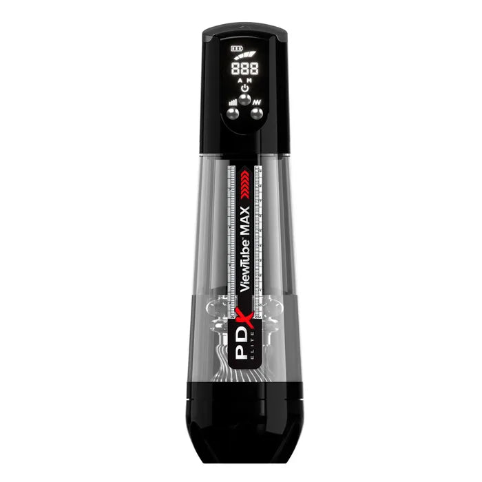 Pipedream PDX Elite ViewTube MAX View USB Rechargeable Suction Auto Stroker Clear Pipedream