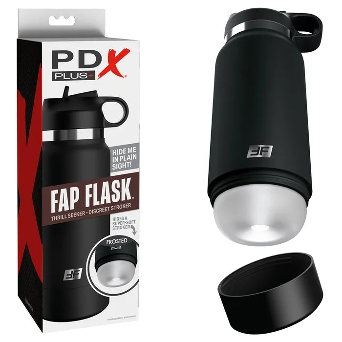 Pipedream PDX Plus Fap Flask Thrill Seeker Frosted Discreet Stroker