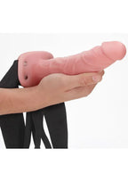 REALROCK Hollow Strap-on - 20.5 cm Flesh - Flesh 20.5 cm Hollow Strap-On Shots Toys