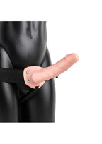 REALROCK Hollow Strap-on - 20.5 cm Flesh - Flesh 20.5 cm Hollow Strap-On Shots Toys
