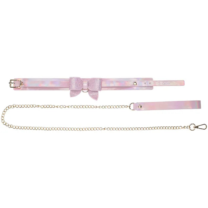 OUCH! Paris Collection Collar With Leash Restraint Pink Shots Toys