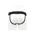 REALROCK Vibrating Hollow Strapon + Balls - 18cm Black - Black 18 cm Vibrating Hollow Strap-On Shots Toys