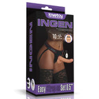Ingen Vibrating Easy Strap-On Set - Flesh 17.8 cm (7'') Vibrating Strap-On Lovetoy