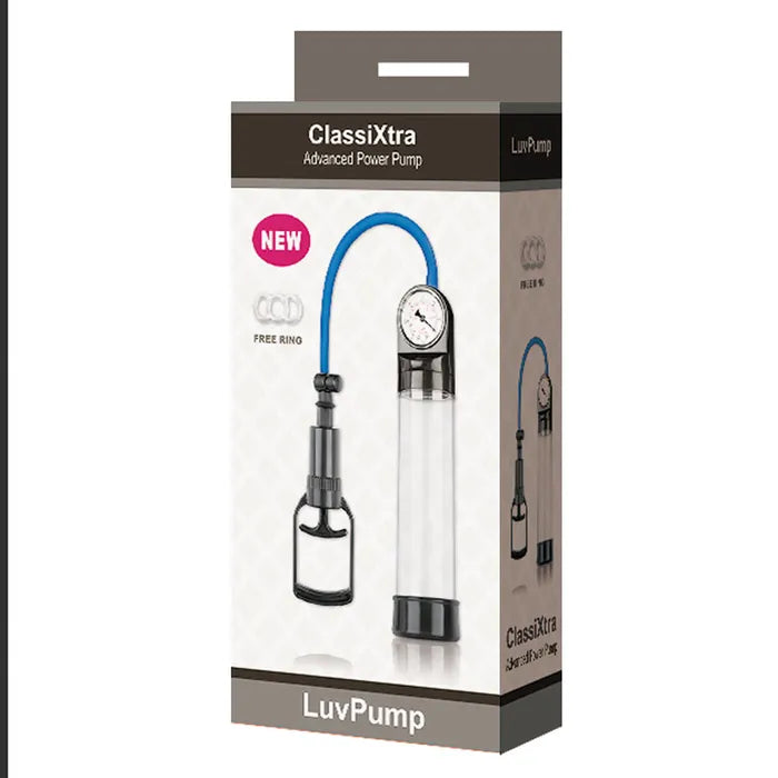 LuvPump ClassiXtra Advanced Power Penis Pump With Pressure Gauge LuvPump