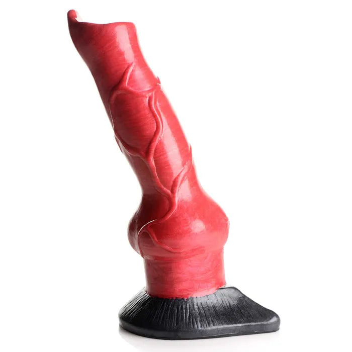 XR Brands Creature Cocks Hell Hound Canine Penis Silicone Dildo 19 cm Red XR Brands