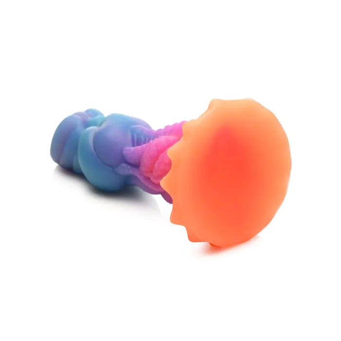 XR Brands Creature Cocks Aqua Cock Glow In Dark Fantasy Dildo 19.3cm Multi Coloured XR Brands