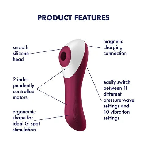 Satisfyer Dual Crush Air Pulse Stimulator With Vibration Satisfyer