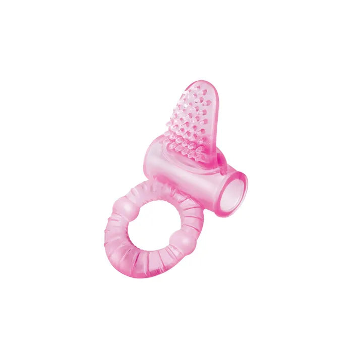 Bodywand Rechargeable Lick It Pleasure Ring USB Rechargeable Vibrating Cock Ring Pink Bodywand