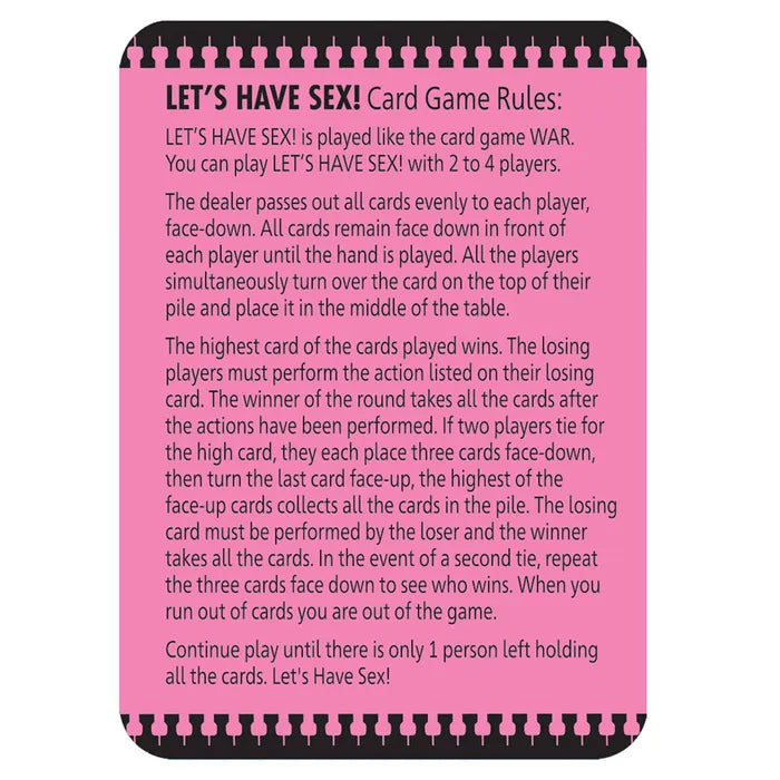 Little Genie Let's Have Sex Naughty Card Game Secondary image