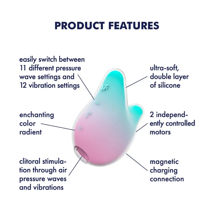 Satisfyer Mermaid Vibes USB Rechargeable Air Pulse Stimulator Satisfyer