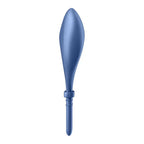 Satisfyer Bullseye Vibrating Adjustable Lasso Cock Ring Blue Satisfyer