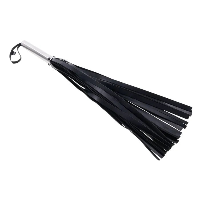 EDGE Flogger Flogger Whip With Metal Handle Black Sportsheets