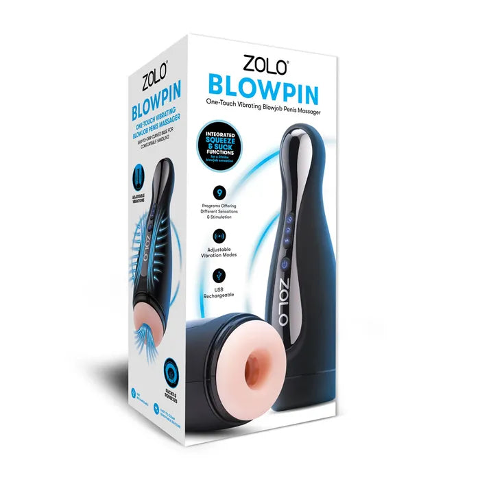 Zolo Blowpin USB Rechargeable Auto Sucking & Vibrating Masturbator Flesh Secondary image