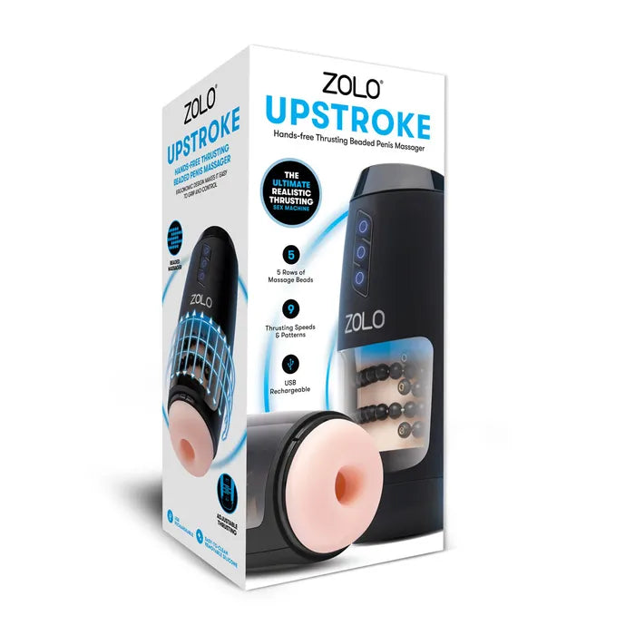Zolo Upstroke USB Rechargeable Auto Thrusting Masturbator Flesh Zolo