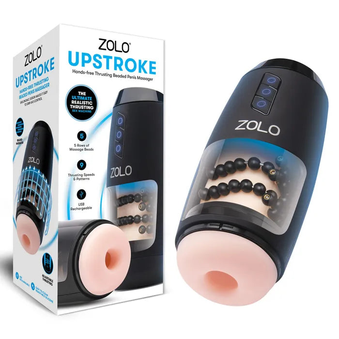 Zolo Upstroke USB Rechargeable Auto Thrusting Masturbator Flesh Zolo