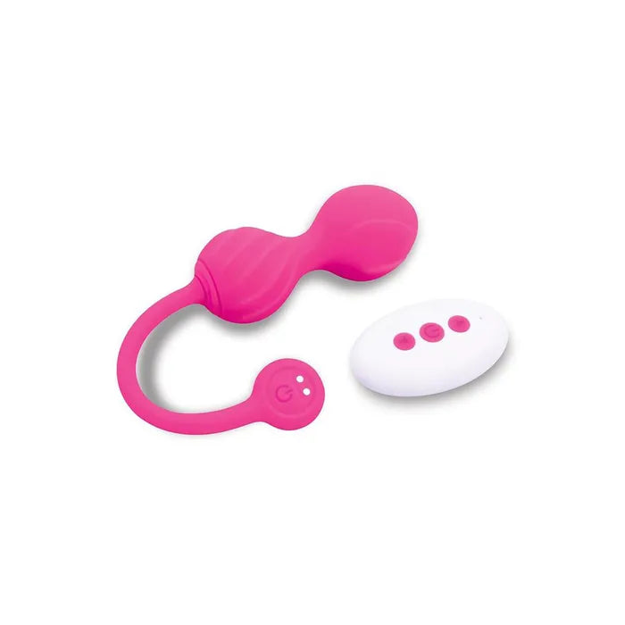 Bodywand Squeeze Pelvic Floor Trainer USB Rechargeable Weighted Kegel Balls With Remote Pink Secondary image