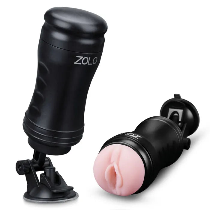 Zolo Solo Flesh Vagina Stroker With Suction Base Flesh Zolo