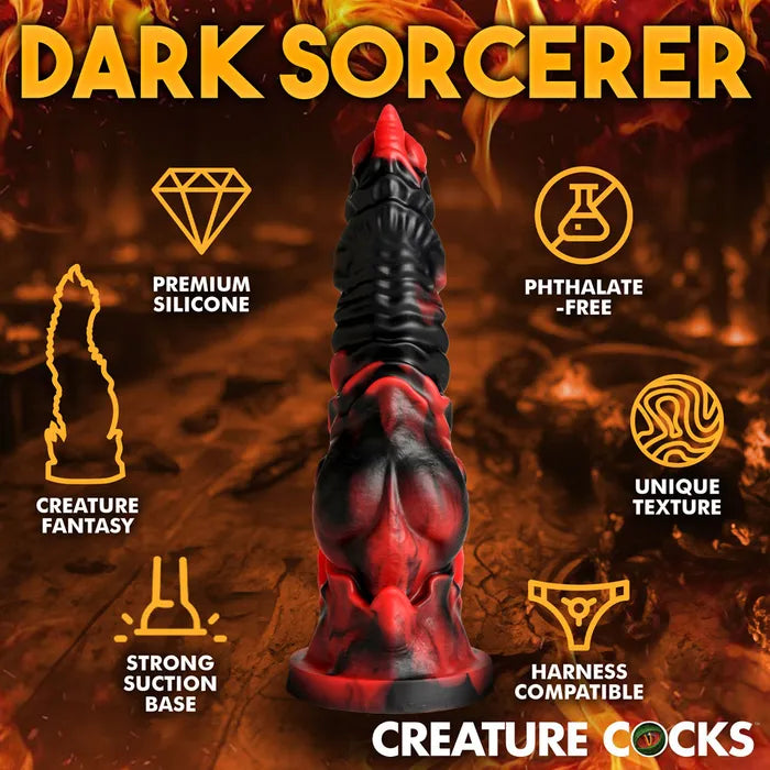XR Brands Creature Cocks Mephisto Fantasy Dildo 18.5cm Red / Black XR Brands